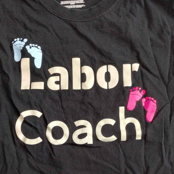 Gildan Labor Coach Women size Large black TShirts - Picture 5 of 10